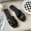 Slides Open Toe Flat White Woman Slippers Sandals Shoes for Women on Beach Outside Black Brown Indoor New Style Promotion I Vip