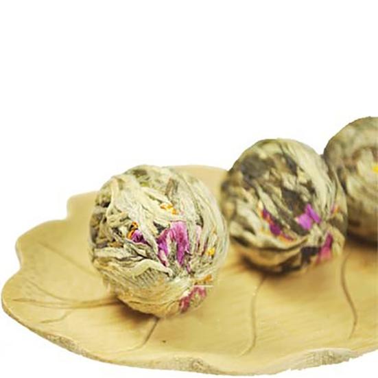 Wedding Gift Handmade Healthy Chinese Artistic Blooming Flower Green Tea Ball