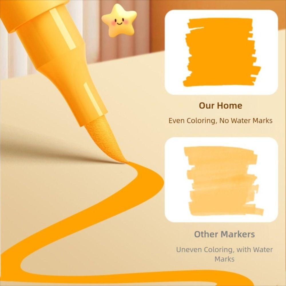 24/36/48/60/72/84Colors Washable Acrylic Marker Pen Stacked Color Art Painting Pen Student