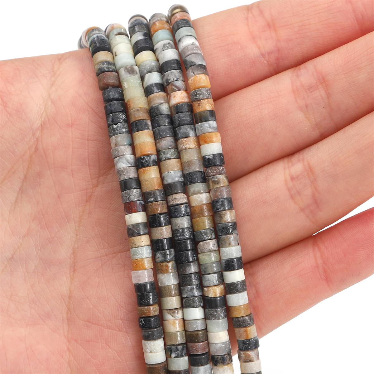 

2x4 мм бирюзовые агаты нефритовые бусины-разделители плоские круглые бусины из натурального камня аметист тигровый глаз бусины для изготовления ювелирных изделий DIY браслет ожерелье серьги Amazonite