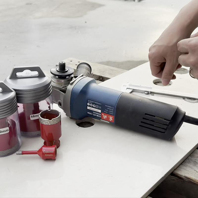 Diamond Set Auto Eject Spring Cooling Wax Hex Shank For Glass Stone Tile Ceramic Wet Dry Drilling Drill Bit 12Pc