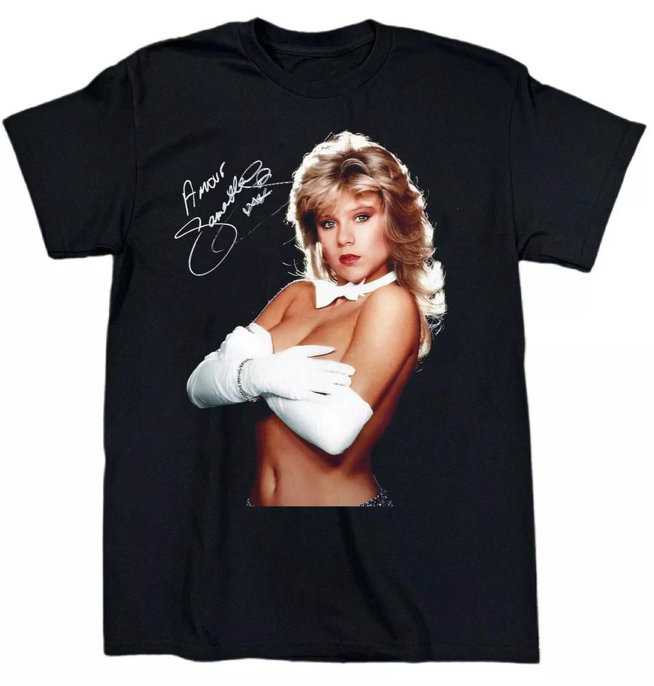 Samantha Fox Beautiful Heavy Black T Shirt Full Size S-5XL Unisex T-Shirt XXXL