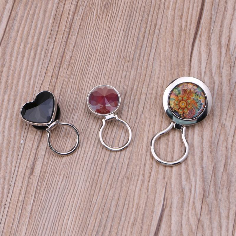 Magnetyczny Metalowy Uchwyt na Odznakę Okularową Uchwyt na Okulary do Czytania Okulary Przeciwsłoneczne Bezpieczne Broszki Okrągłe Serce Kryształowe Broszki