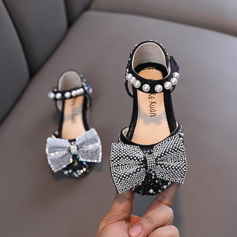 Spring-summer new style Korean-style girls' princess small/medium/large children's flat shoes, dance performance shoes
