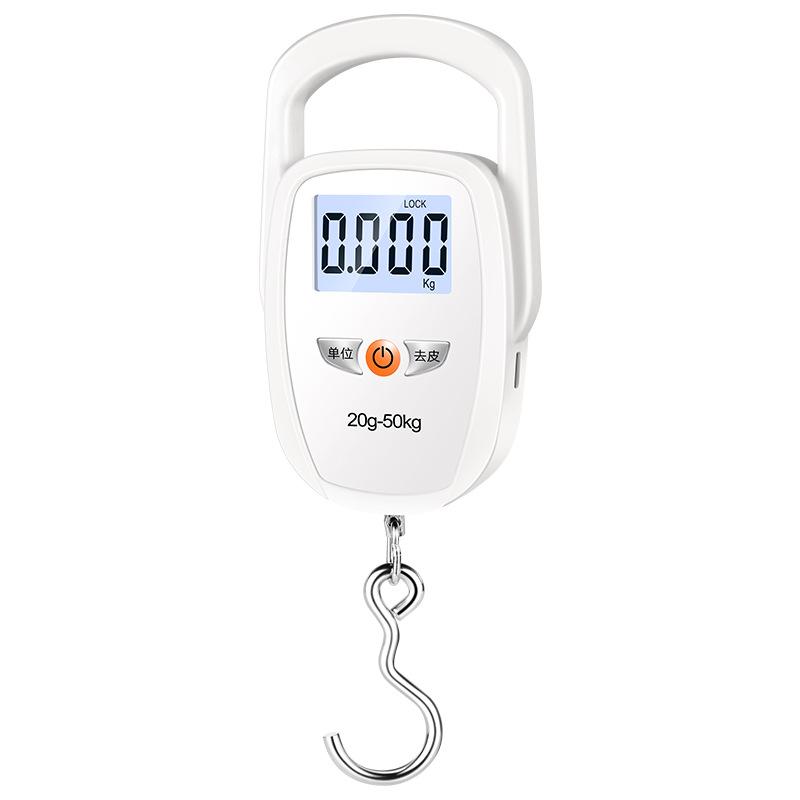 Wide Handle Portable Hanging Scale 11kg Digital Fishing Scale High Precision Multi-Function Weighing Scale for Home/Luggage