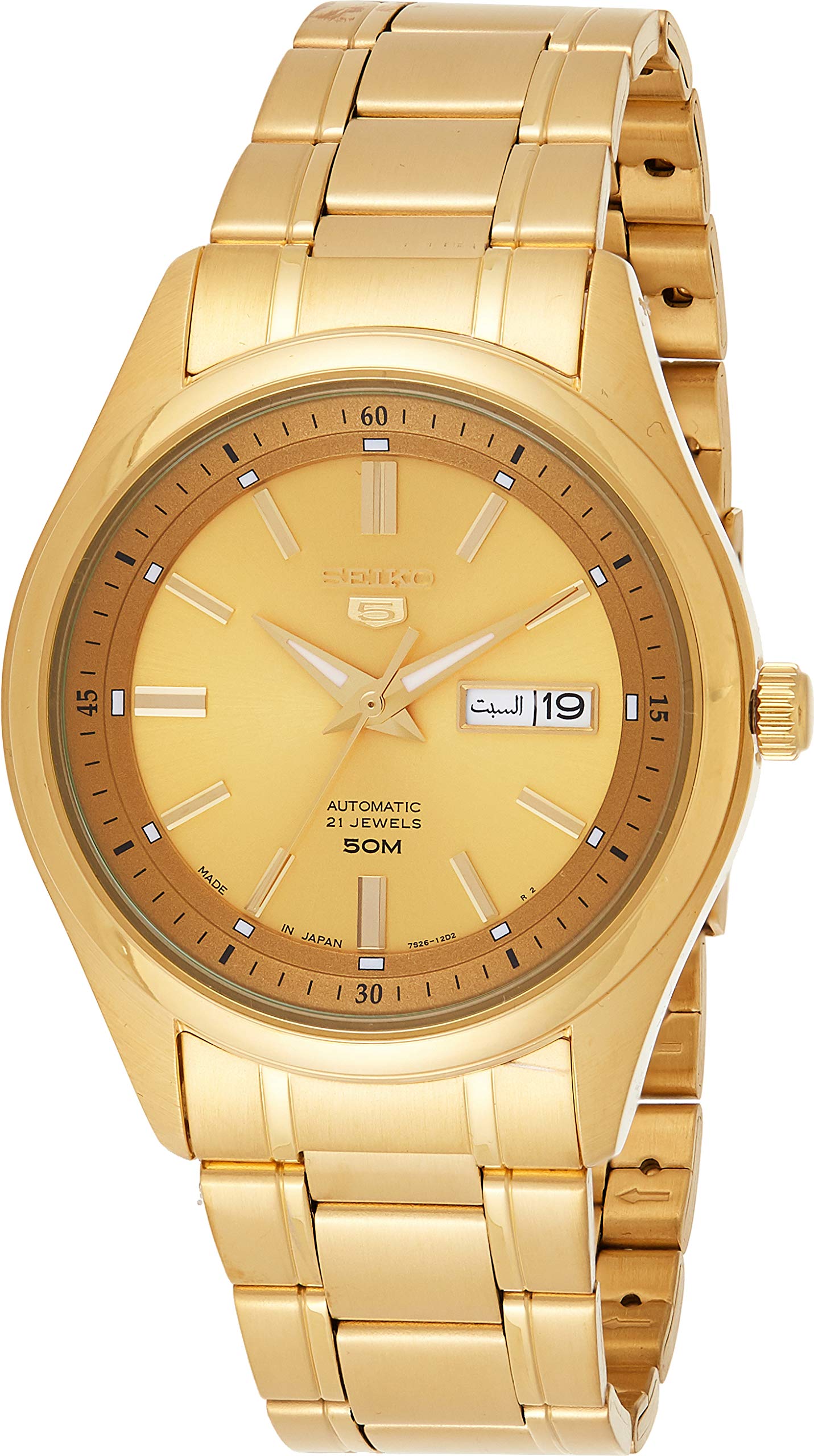 

[Seiko] SEIKO 5 Automatic Men s Watch SNKN96J1 Made in Japan (Gold)