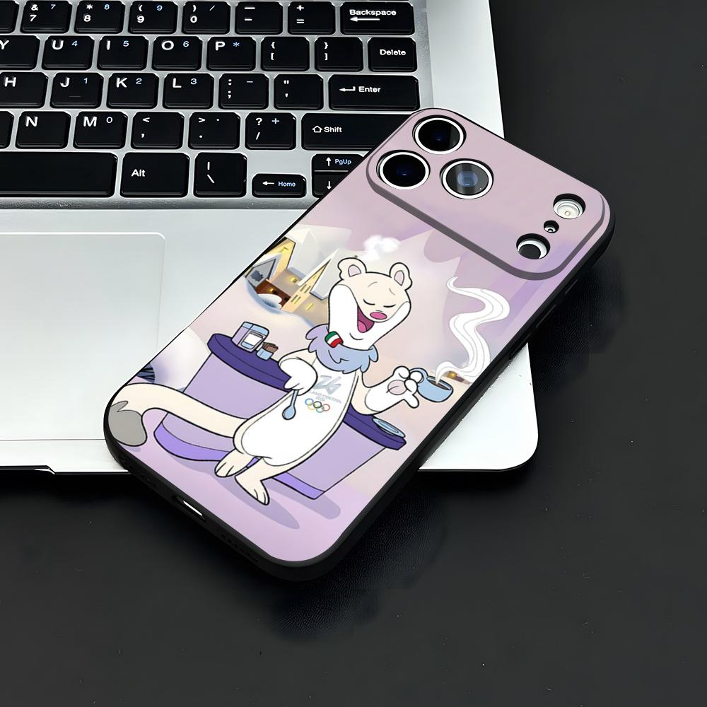 

T-Tina Cute And M-Milo Phone Case For IPhone 17 Air 16 E Pro Max 15 14 13 Mini 12 Pro 11 Max Plus Black Soft Shell iPhone 16e