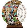 DIY Diamond Art Painting Kit Unique Wooden Rotating Calendar Manually Changing Date Calendar for Home and Office Decoration
