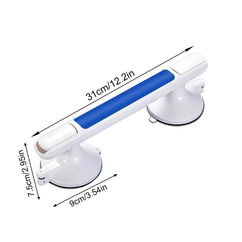 Suction Cup Bathroom Rail Wall Mounted Grab Bar Bathroom Safety Shower Chair Assistance Armres Easy to Install