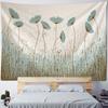 Charming Floral Tapestry  White Blossoms  Blue Background  Unique Wall Art for Home Decor Bedroom  Nature Lover Gift