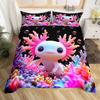 Feelyou Peacock Duvet Cover Twin Size Kids Peacock Feathers Design Floral Comforter Cover Set for Boys Girls Teens Animal Theme Bedding Set