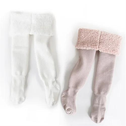 2Pairs/set Children's Tights for Girls Winter Thick Casual Cotton Toddler Baby Girl Pantyhose Snow Keep Warm Kids Tight 0-8Years