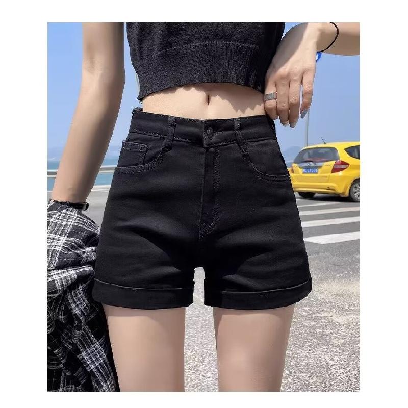 White Denim Shorts for Women, Summer 2026 New Model, High-waisted, Slimming, Loose, Wide-leg, Sexy A-line Shorts