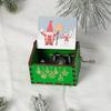 Wooden Hand-Cranked Christmas Music Box Ornament