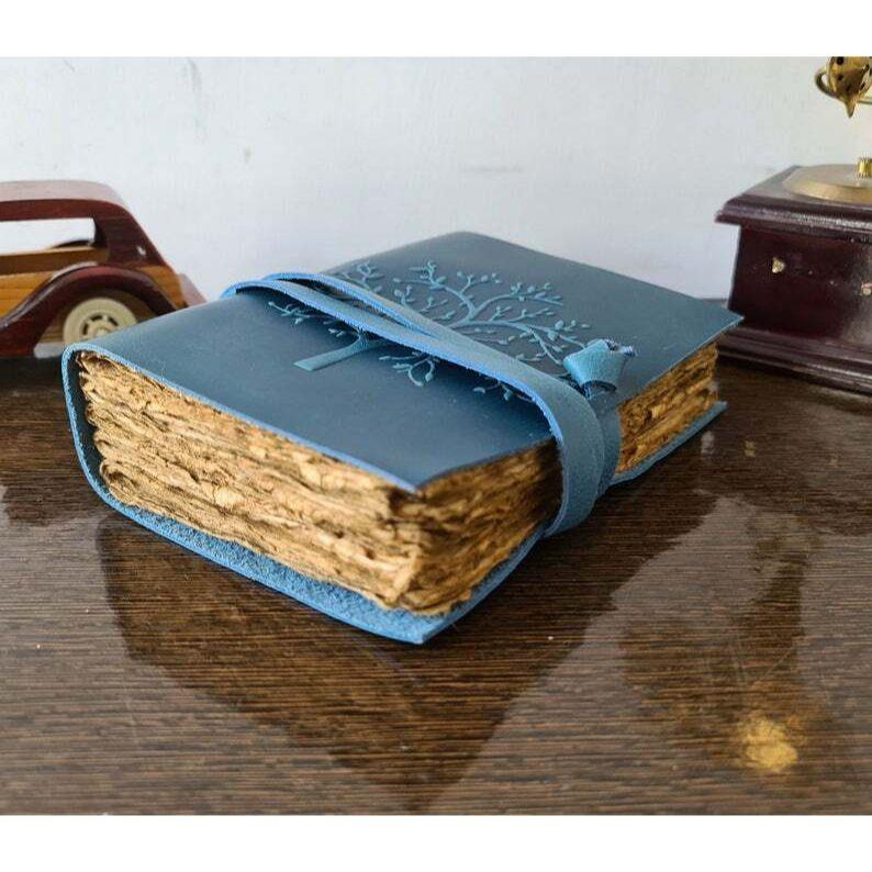 Leather Journal Tree of Life Handmade Journal Diary Book of Shadows Leather