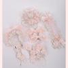 Handmade Small Sweet Lolita Accessories Milk Color Rose Heart Bow Flat Hat KC Lace Headband Top Hats
