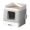 Cat Foldable Large Capacity Toilet for Small and Cats