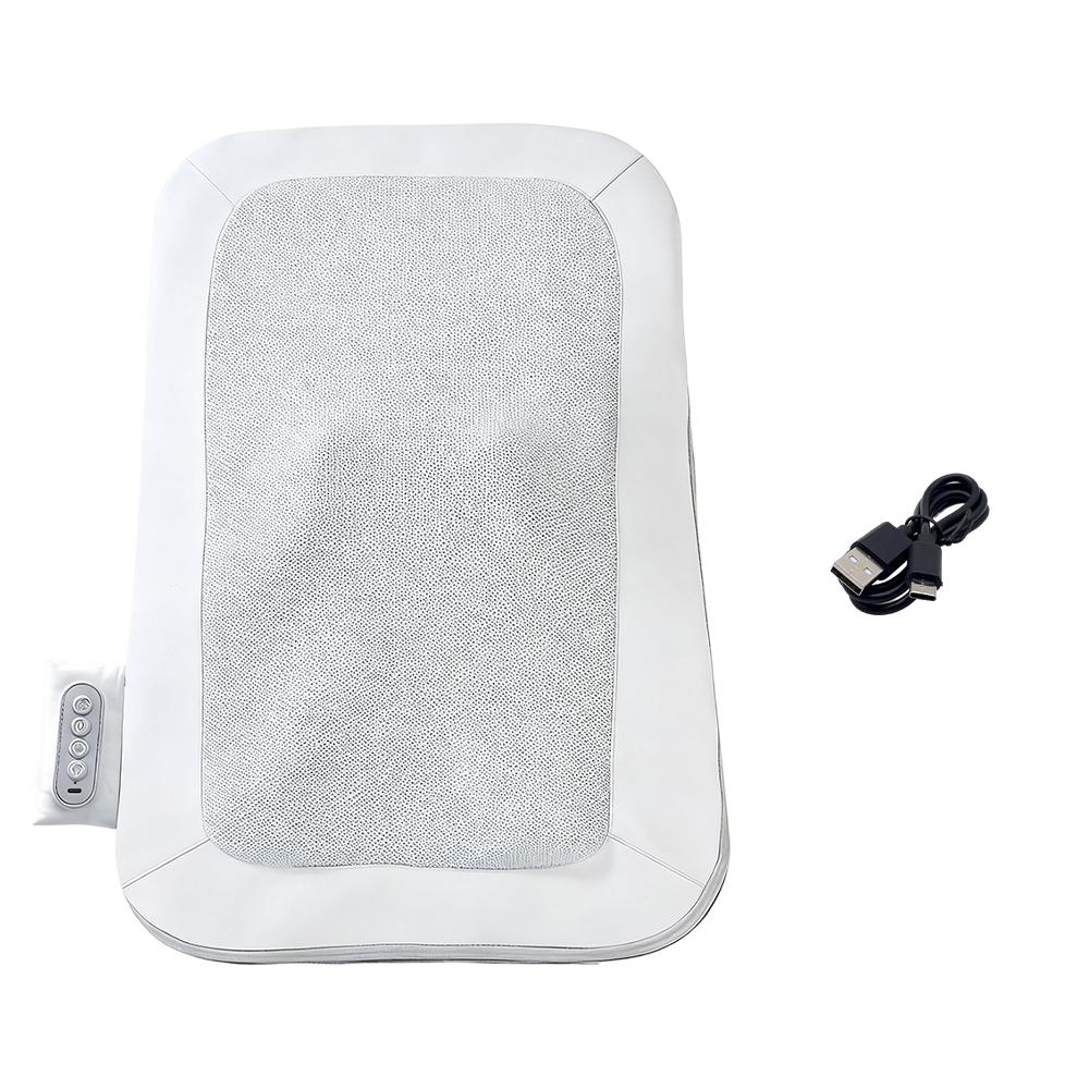 Electric Back Massager Walk Up and Down Chair Pad 3D Kneading Shiatsu Waist Lumbar Back Massager Wireless Back Massage Cushion