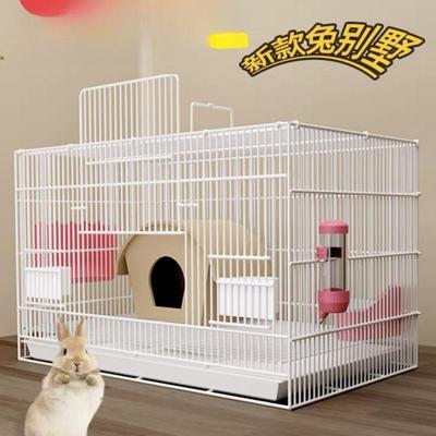 Otomatik Temizleme Özellikli Büyük İç Mekan Metal Tavşan ve Ginepig Kafesi