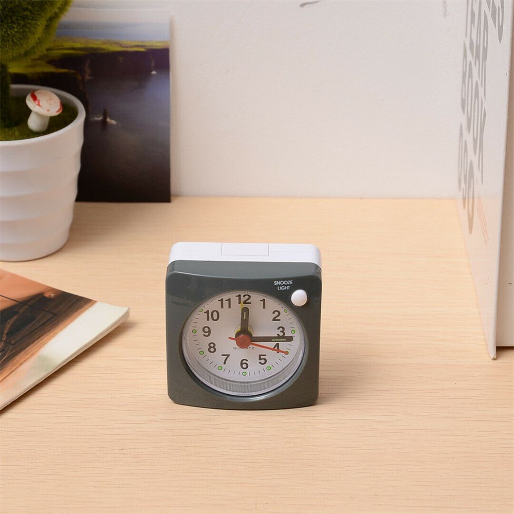 Simple Quartz No Tick Home Decor Alarm Clock Bedside Clocks Number Clock