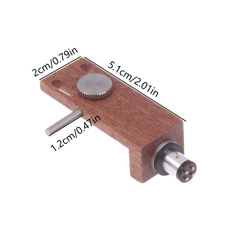 Universal Wood Turntable Headshell Mount Replacement For LP Turntable Phono Durable Pointer Cartridges Stylus Turntable