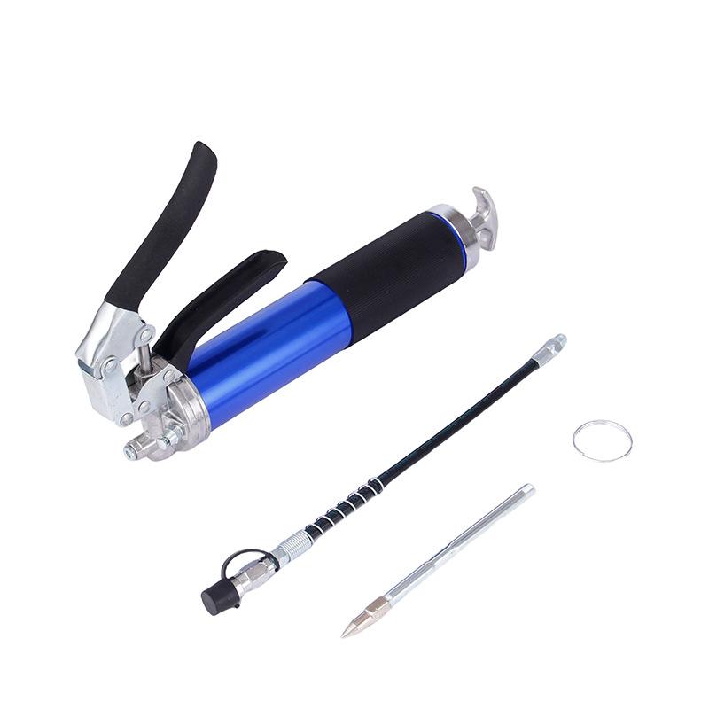 1set/6pcs Manual Grease Gun Manual High Pressure Pistol Type Grease Gun Hardware Tools Labor-saving Manual Grease Gun