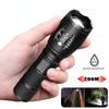 Linterna potente LED linterna impermeable uso 18650 batería recargable linterna de Camping portátil