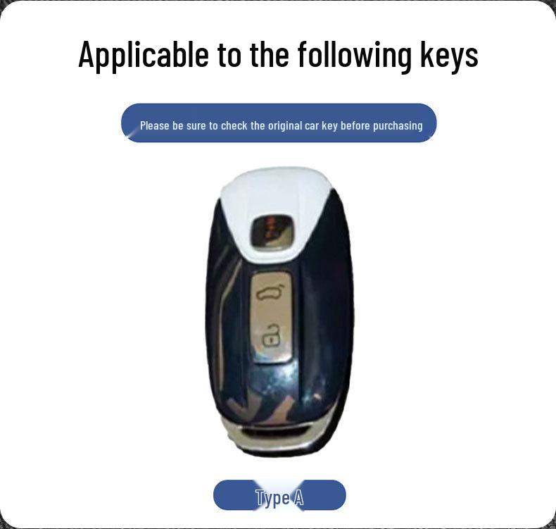 2024-2025 Arcfox U5/U6 Key Case: New Energy Vehicle Protective Shell with Remote Control Metal Buckle for Men and Women.