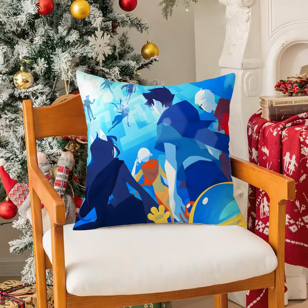 Web Comics HHomestuck Funny Pillow Case Silky Short Plush With Invisible Zipper Dustproof Sofa Cushion Cover