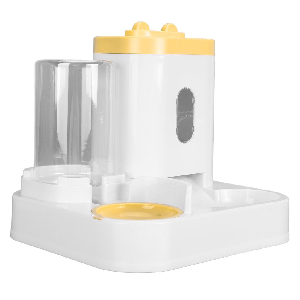 Pet Food Water Dispenser 2 In 1 Large Capacity Detachable Automatic Cat Waterer Feeder for Dog