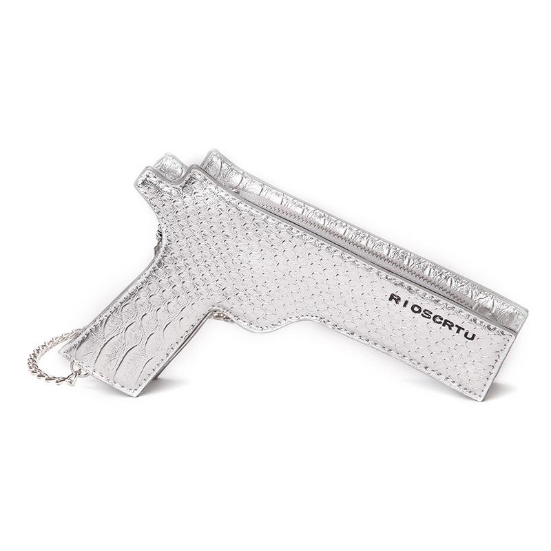 

Bag 2025 new trendy fashion Korean version messenger bag girl versatile personality chain shoulder mini bag срібний