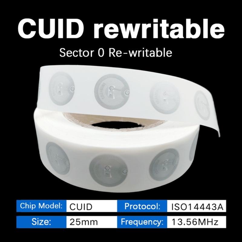 Programmable S50 Electronic Sticker ISO14443A Compatible for Access Control device & Security