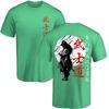 Japanese samurai shirt. Japanese style Japanese men's spirit printed T-shirt loose and comfortable Harajuku sports top