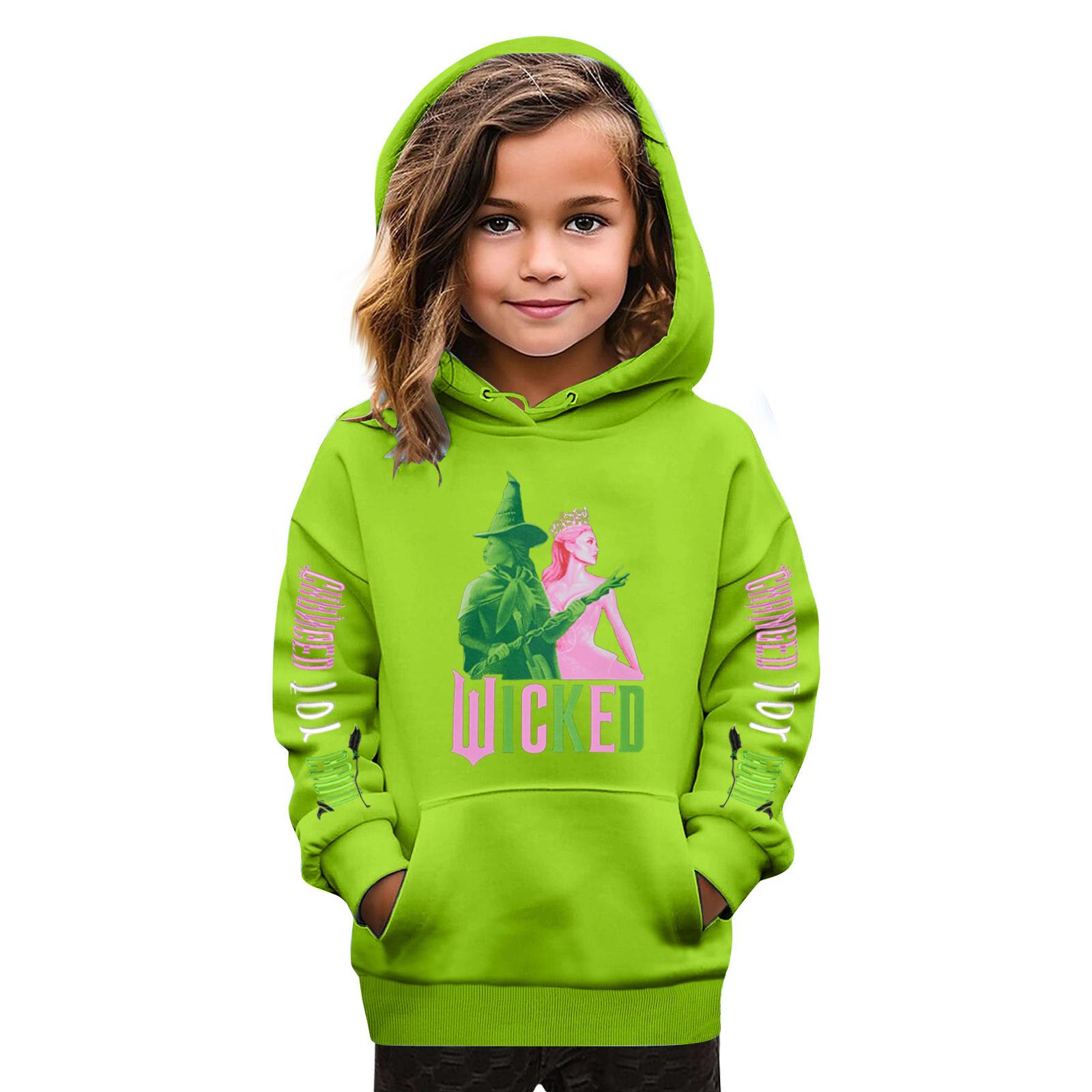 

Sweatshirts For Teen Girls Hoodies Long Sleeve Drawstring Pullover Cute Oversized Hoodie 160 зелёный