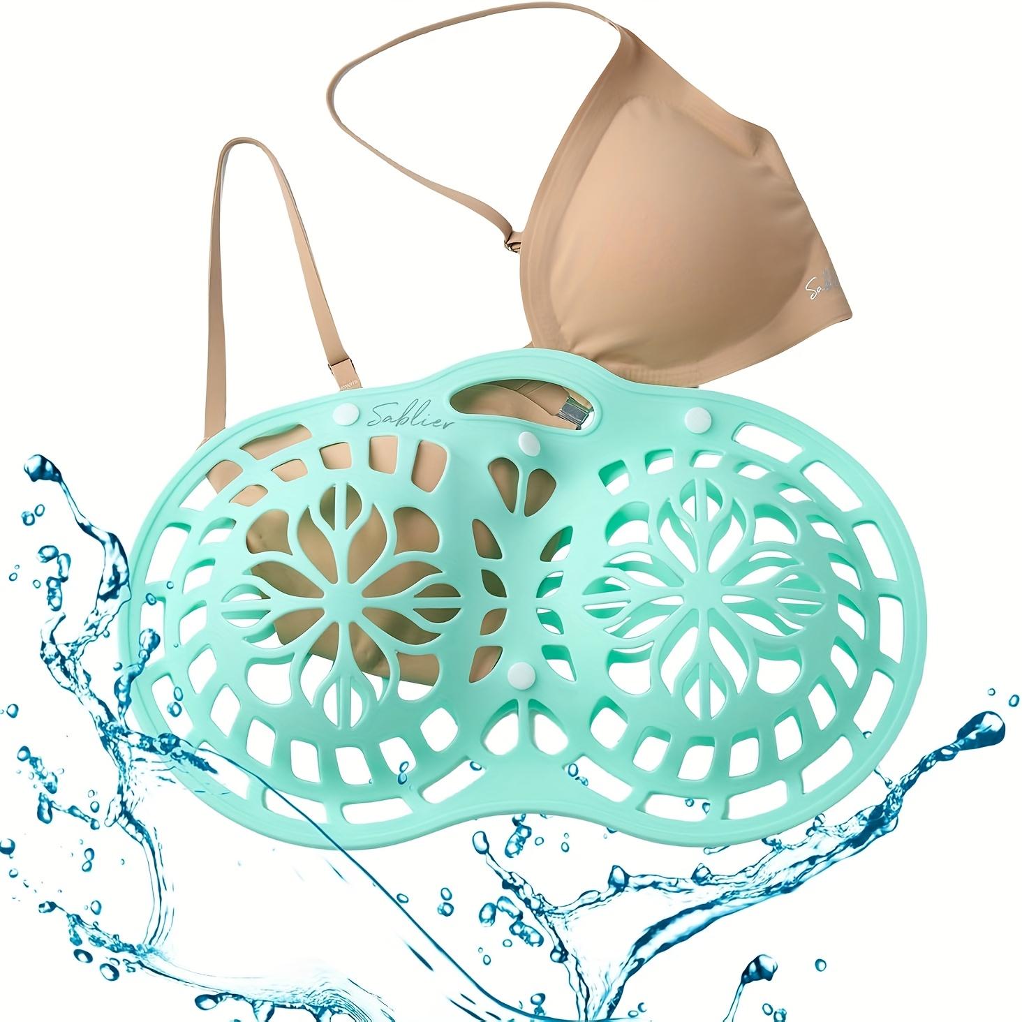 

1 шт. Овальная силиконовая сумка для стирки бюстгальтеров с застежкой-кнопкой, прочная, для беременных женщин, для хранения бесшовных бюстгальтеров, моющееся нижнее белье, носки, полотенца, сумки для стирки зелёный