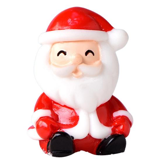 

Яркие рождественские фигурки, праздничные, цветные, рождественские декоративные миниатюры из смолы, настольный декор 12