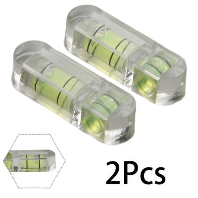 2x Högprecision Pan Tilt Speciell Vattenpass Bubbelvattenpass PTZ T-typ Nivå Horisontellt Bubbelvattenpass Mätverktyg 29x9x7mm