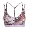 Womens/Ladies Marble Spaghetti Strap Sports Bra