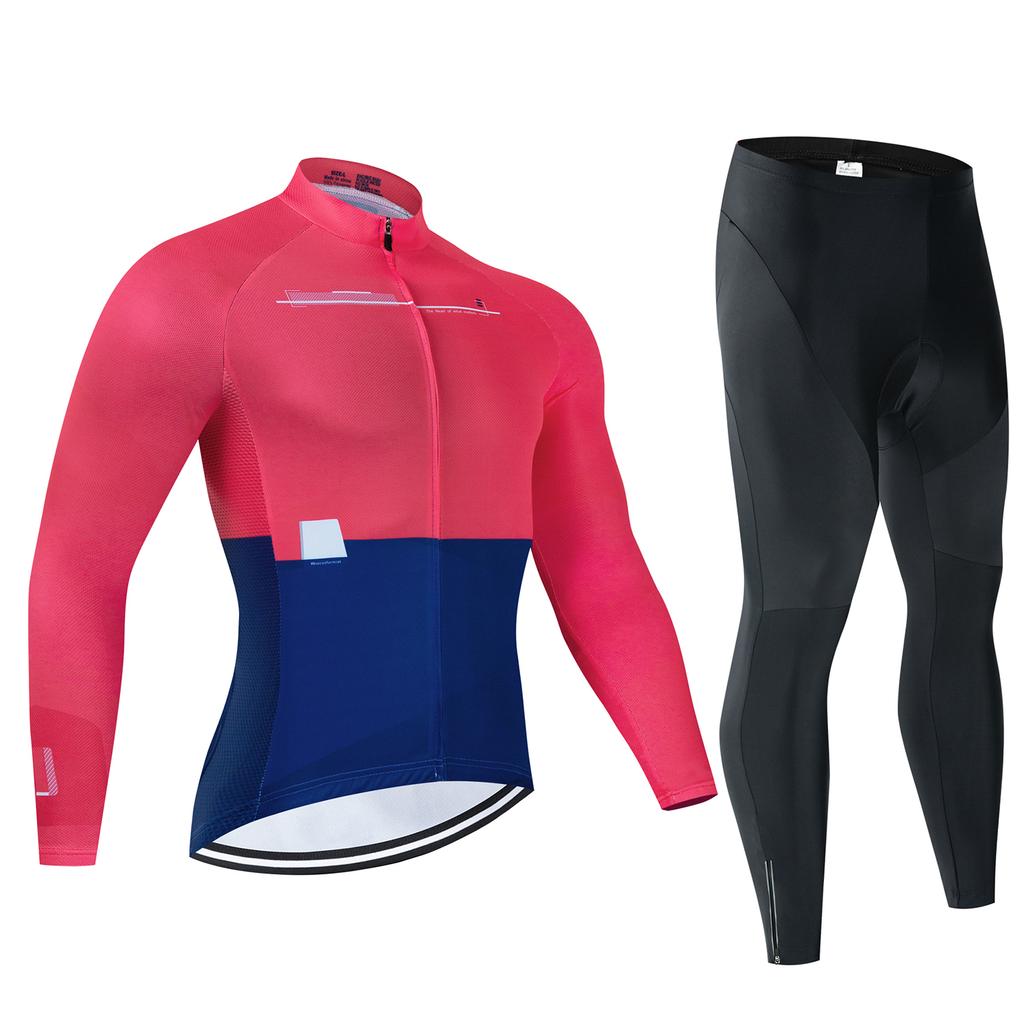 Team Cycling Jersey Set Man Autumn MTB Race Cycling Clothing Long Sleeve Ropa Ciclismo Outdoor Riding Bike Uniform