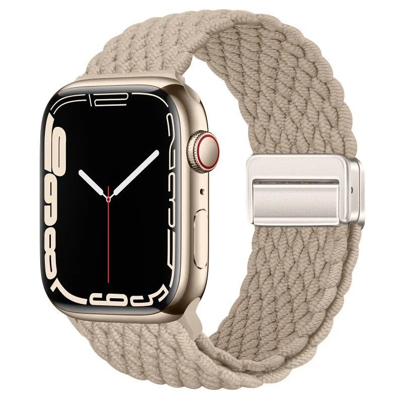 Nylon Strap For Apple Watch 44mm 45mm 49mm 42mm 38mm 40mm 41mm Watchband Bracelet for iWatch Series Ultra 9 8 7 6 5 4 SE 3 Band