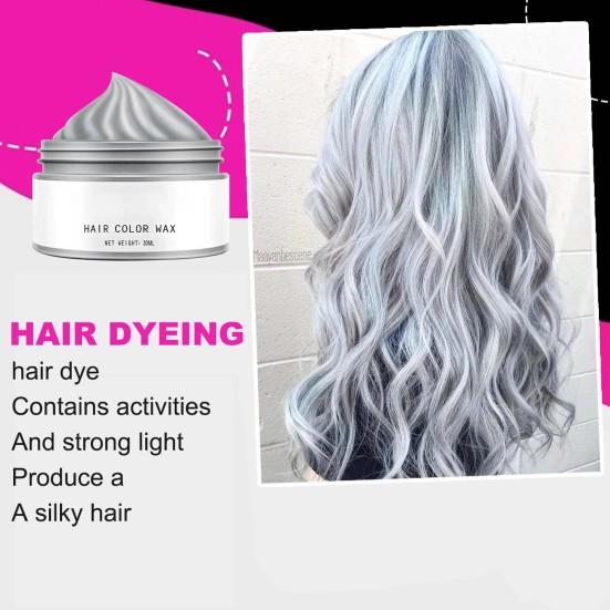 30ml Hair Color Wax Disposable Fast Molding Multiple Colors Natural Hair Styling Wax for Adult