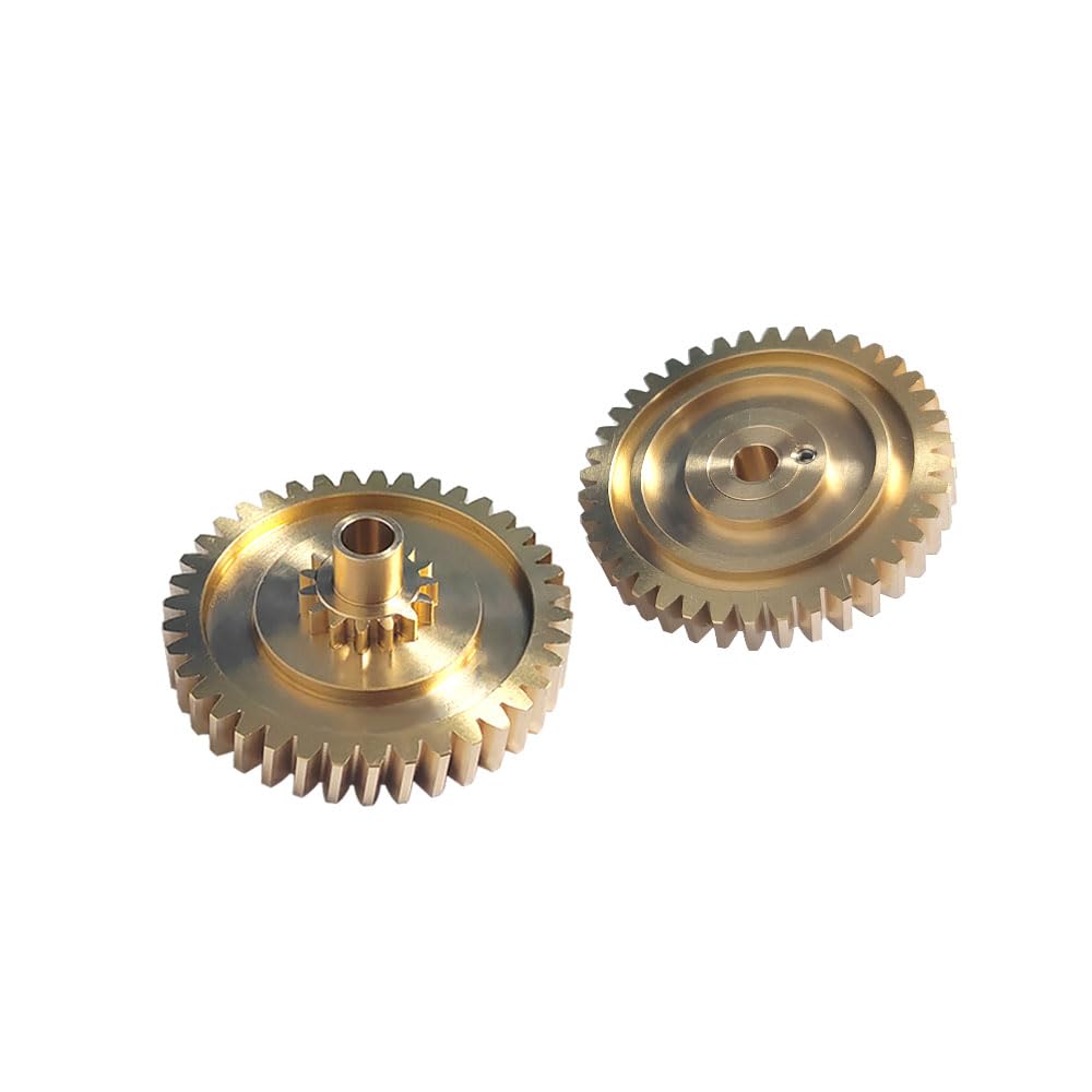 98756118000 987561179 Convertible Top Transmission Gear Set - Brass Replacement Pair for Porsche Boxster (1997-2012) - Soft Top Mechanism Gear