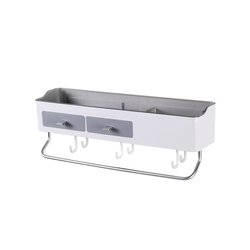 Punch-freies Badezimmer Organizer Rack Shampoo Kosmetik Lagerung Rack Bad Küche Handtuch Halter Haushalts Artikel Bad Zubehör