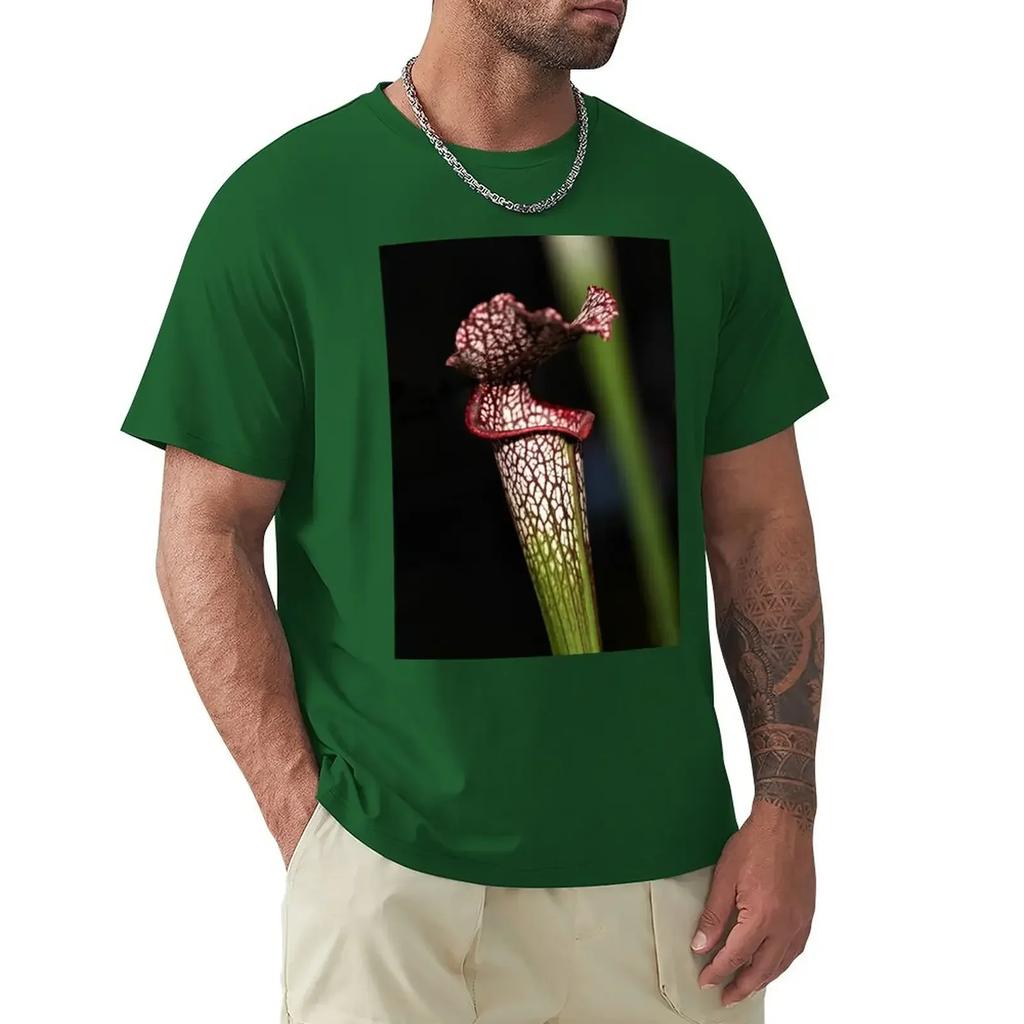graphic tees boys animal print workout shirts Red Lipped Carniverous Pitcher Plant T-Shirt harajuku clothing