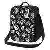 Colorful Video Game Lunch Bags Thermal Lunch Box Insulated Cooler Bag Reusable Tote Shoulder Bag for Outdoor Picnic Meal Office