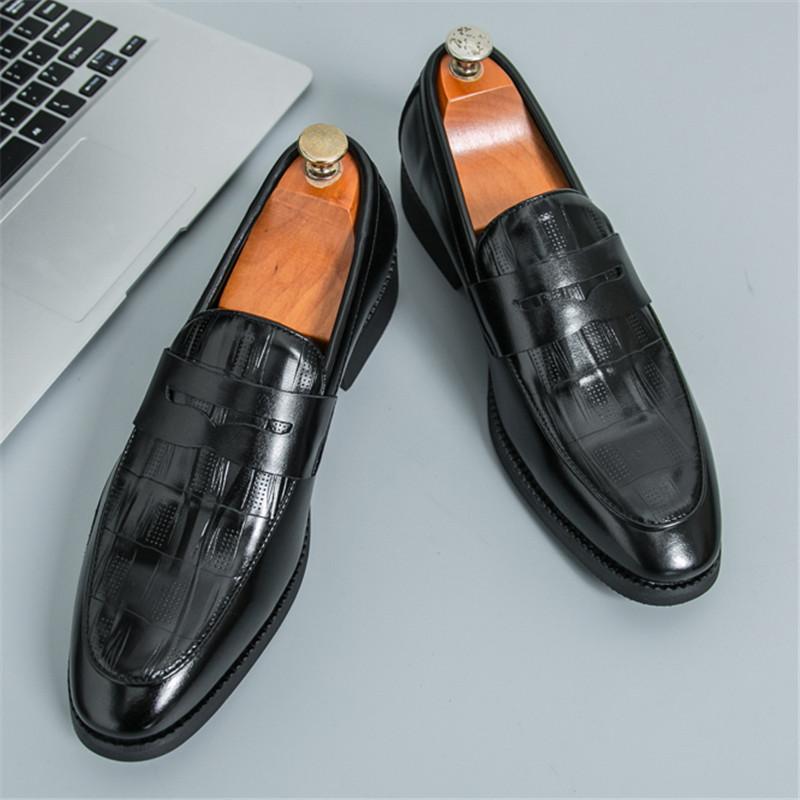 

Роскошные Новые Дизайнерские Туфли с Острым Носком и Узором Аллигатора для Мужчин, Пенни-лоферы, Формальные, Свадебные, для Выпускного Вечера, для Вечеринки, Вечерняя Обувь 38