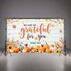 Colorful Pumpkins Harvest Festival Banner Thanksgiving Banner Seasonal Decor for Holiday Party Autumn Festival Indoor Decoration