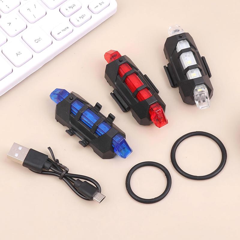 Usb Rechargeable Waterproof Bike Taillight Outdoor Night Cycling Light Night Warning Light For Mountain & Road Bike Accessories