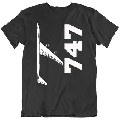 Fluggesellschaft Flugzeug Boeing 747 Luftfahrt Pilot Flugzeug Fliegen T-Shirt T-Shirt Geschenk Neu