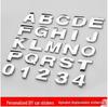 3D-Autoaufkleber: DIY Heckemblem, Autoverdrängung, Englische Buchstaben & Zahlen, Langlebiger Starker Klebstoff